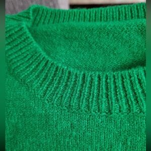 Vintage green crewneck sweater S/M